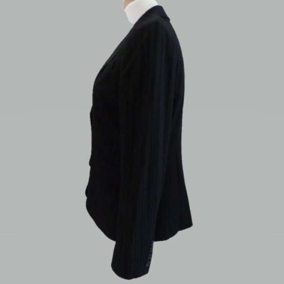 Ann Taylor 4P Black Pinstripe Blazer - Picture 3 of 5